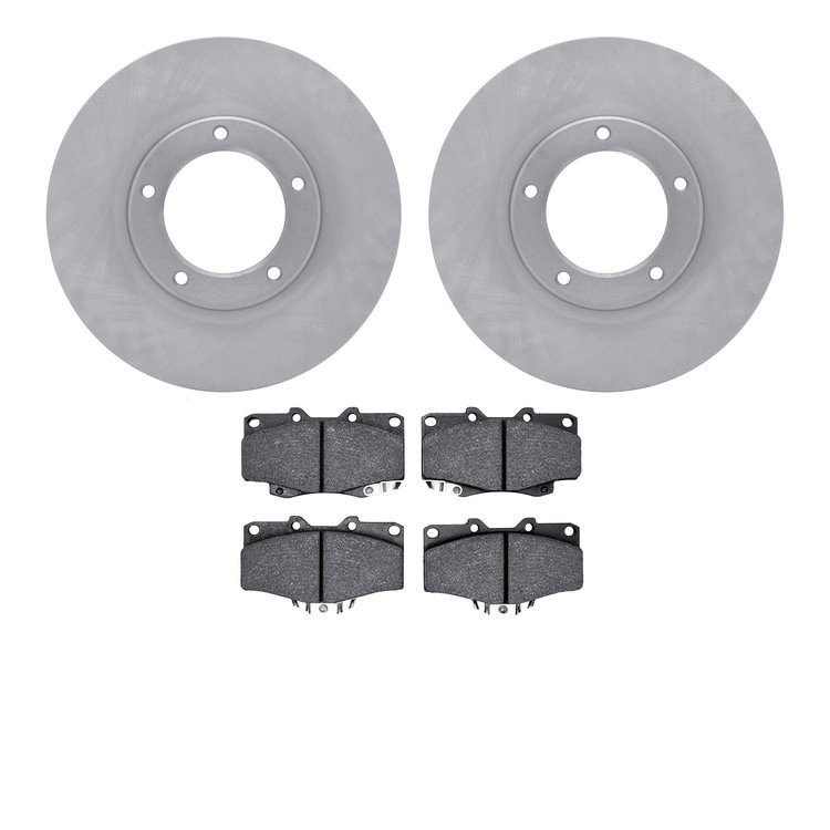 6502-76552 Brake Rotors w/5000 Advanced Brake Pads Kit, 2004-2008 Lexus/Toyota/Scion, Position: Front