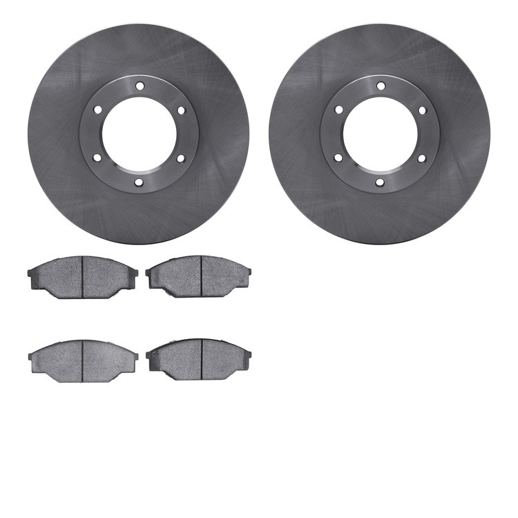 6502-76557 Brake Rotors w/5000 Advanced Brake Pads Kit, 1989-1993 Lexus/Toyota/Scion, Position: Front