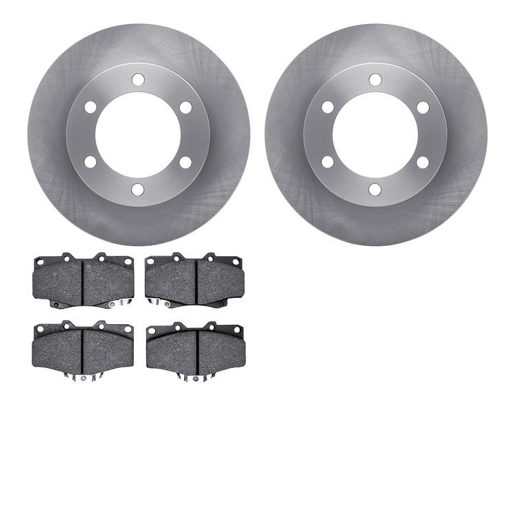 6502-76602 Brake Rotors w/5000 Advanced Brake Pads Kit, 1995-2004 Lexus/Toyota/Scion, Position: Front