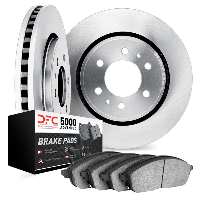 6502-92094 Brake Rotors w/5000 Advanced Brake Pads Kit, 2016-2018 Lexus/Toyota/Scion, Position: Front