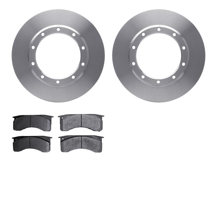 6502-99741 Brake Rotors w/5000 Advanced Brake Pads Kit, Fits Select Multiple Makes/Models, Position: Front, Rear