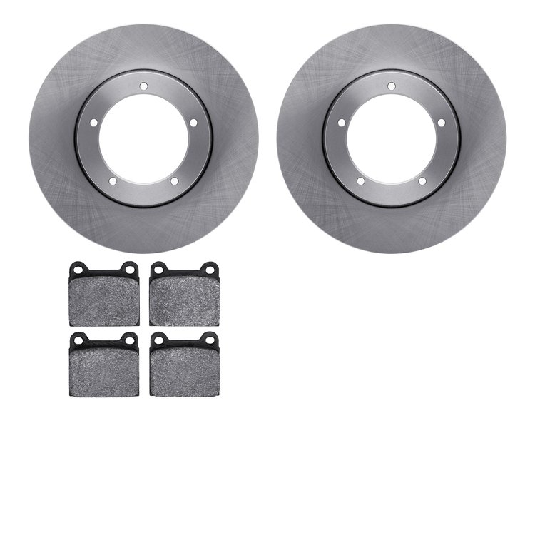 6602-02006 Brake Rotors w/5000 Euro Ceramic Brake Pads, 1965-1976 Porsche, Position: Front