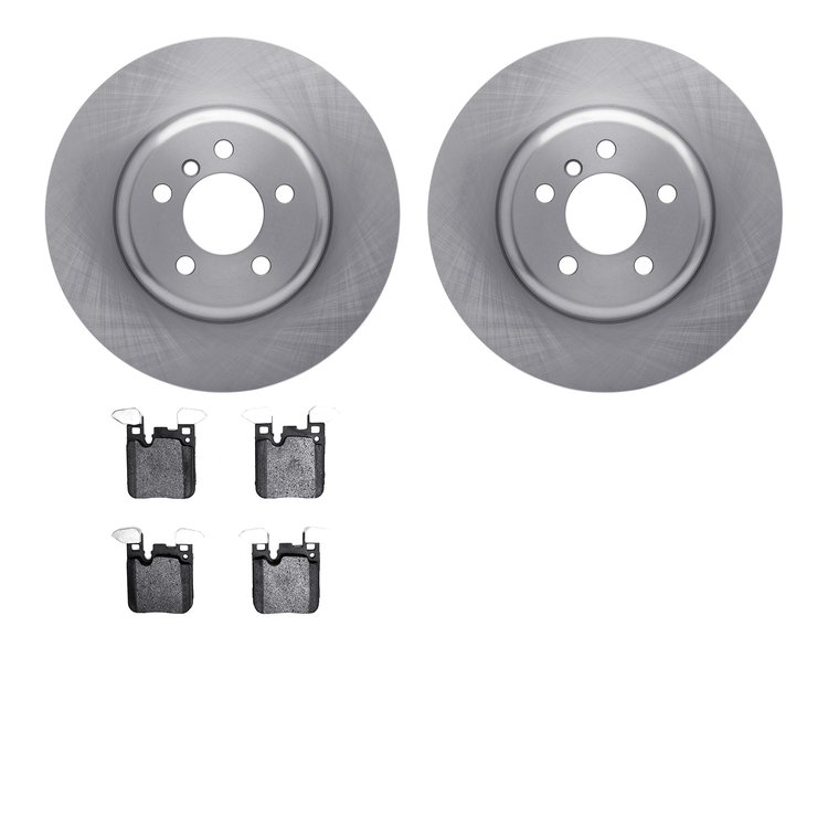 6602-31388 Brake Rotors w/5000 Euro Ceramic Brake Pads, 2013-2021 BMW, Position: Rear