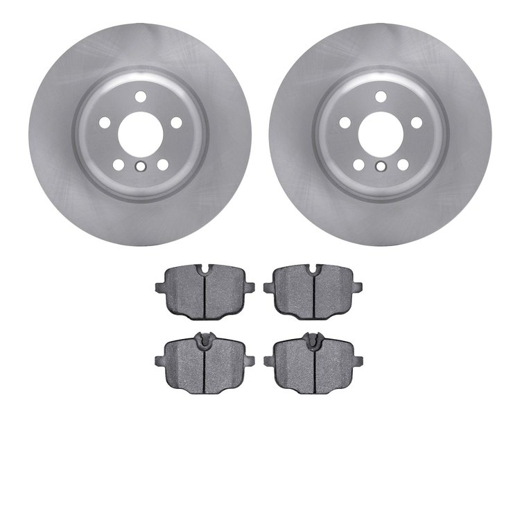 6602-31403 Brake Rotors w/5000 Euro Ceramic Brake Pads, Fits Select BMW, Position: Rear