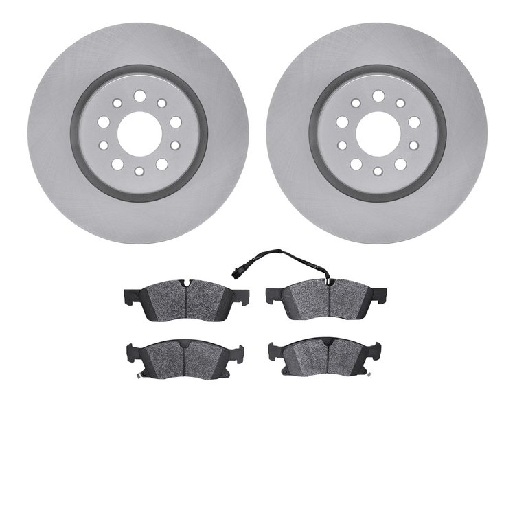 6602-79023 Brake Rotors w/5000 Euro Ceramic Brake Pads, Fits Select Maserati, Position: Front