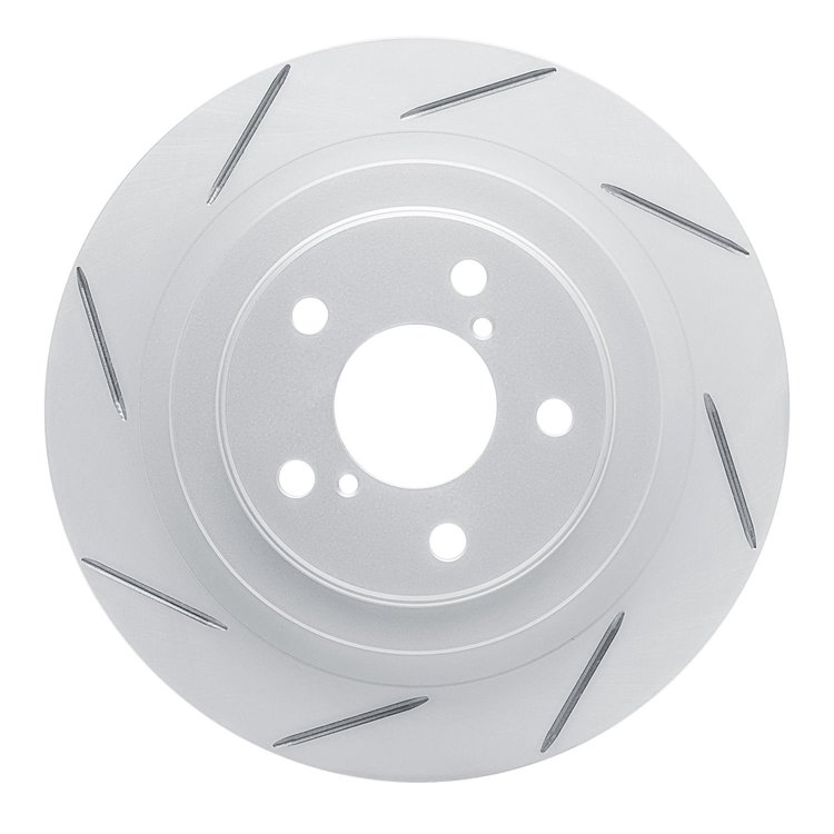 810-13019L Geoperformance Slotted Brake Rotor, 2005-2009 Subaru, Position: Rear Left