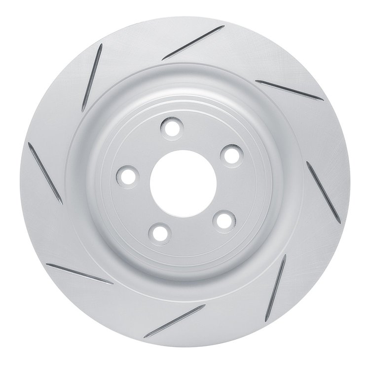 810-20018L Geoperformance Slotted Brake Rotor, 2006-2015 Jaguar, Position: Rear Left