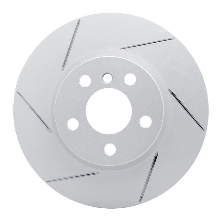 810-32015L Geoperformance Slotted Brake Rotor, 2014-2021 Mini, Position: Front Left