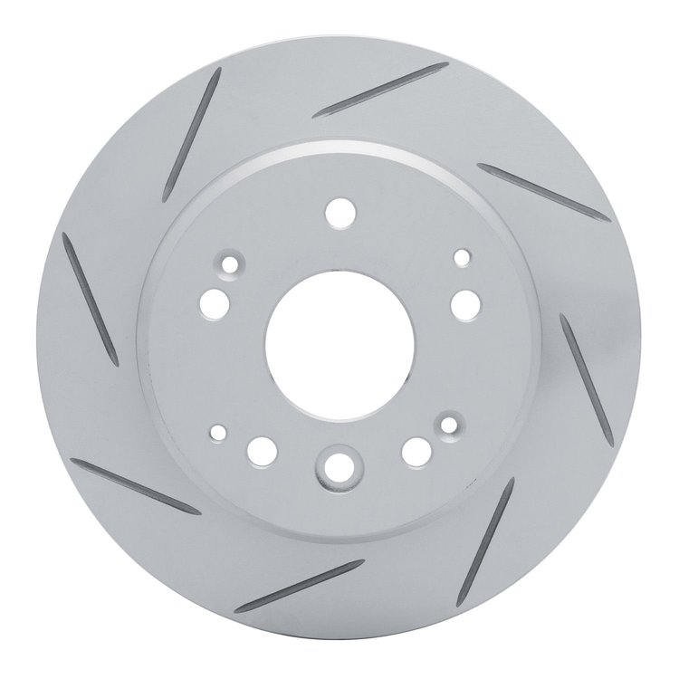 810-58019L Geoperformance Slotted Brake Rotor, 2003-2011 Acura/Honda, Position: Rear Left