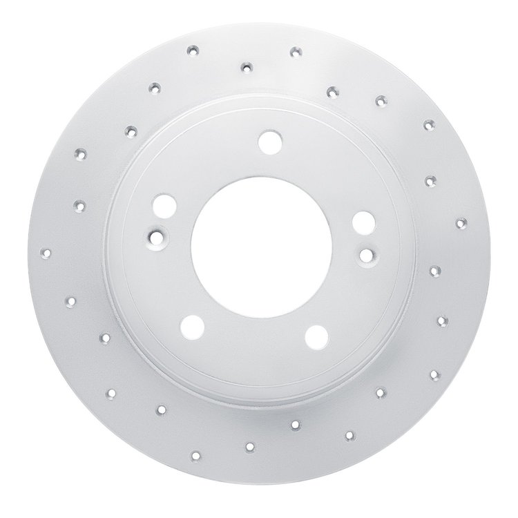 820-03037L Geoperformance Drilled Brake Rotor, Fits Select Kia/Hyundai/Genesis, Position: Rear Left