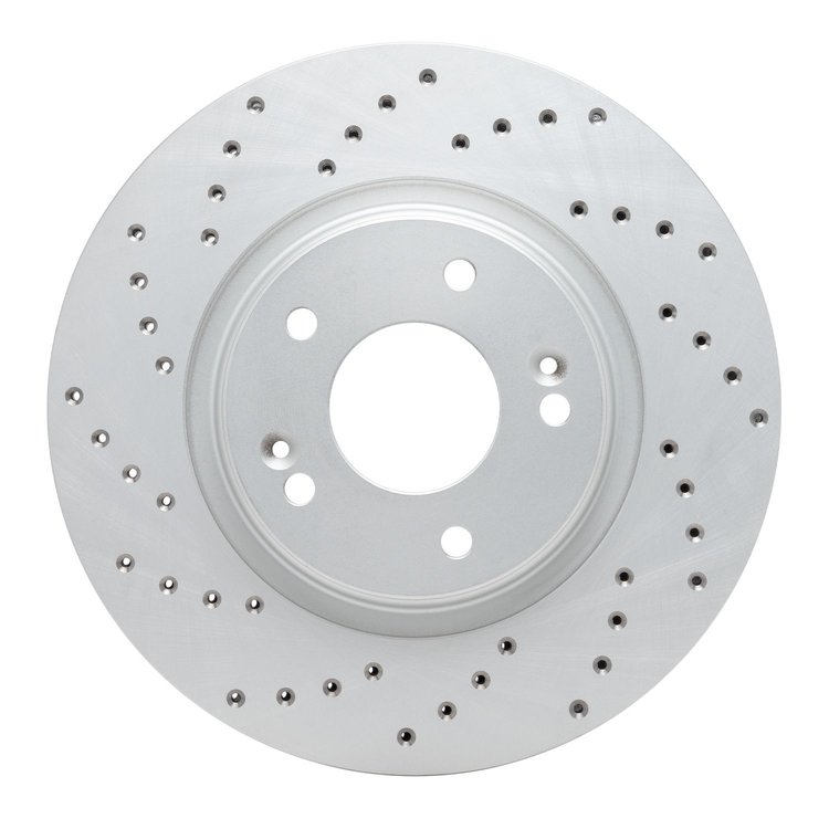 820-03054L Geoperformance Drilled Brake Rotor, Fits Select Kia/Hyundai/Genesis, Position: Front Left
