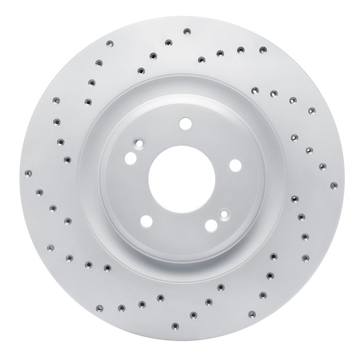 820-03061L Geoperformance Drilled Brake Rotor, Fits Select Kia/Hyundai/Genesis, Position: Front Left