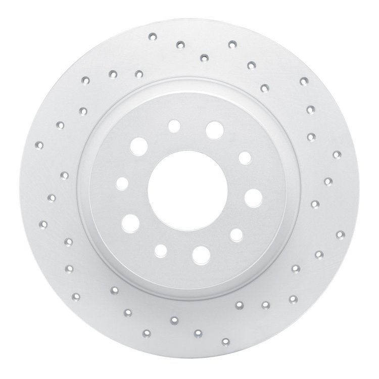 820-07003R Geoperformance Drilled Brake Rotor, 2014-2019 Mopar, Position: Rear Right