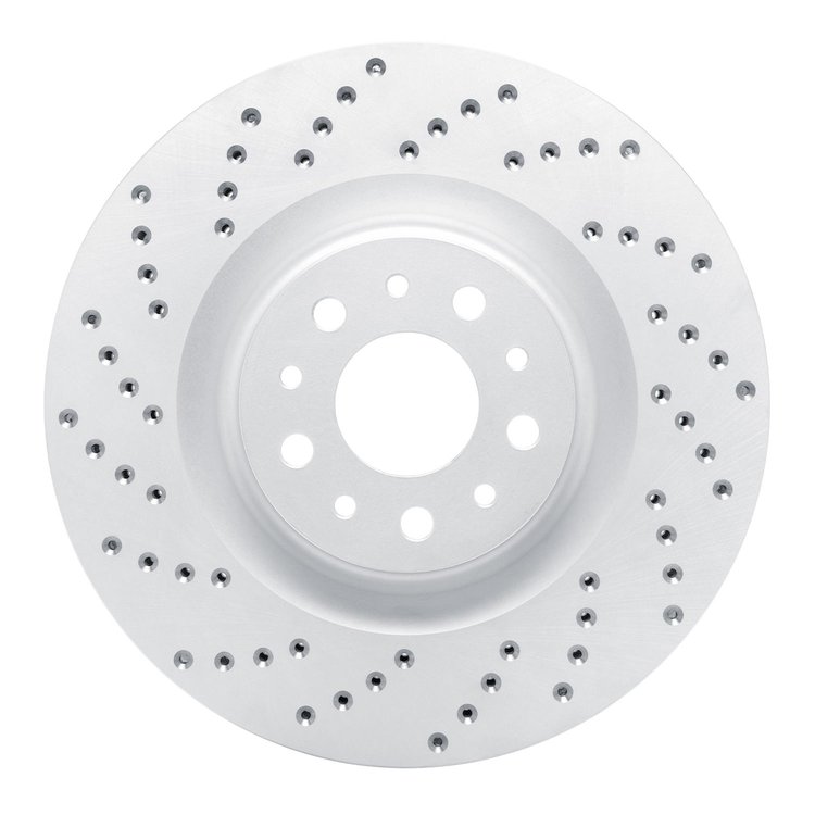820-07006L Geoperformance Drilled Brake Rotor, 2014-2019 Mopar, Position: Front Left