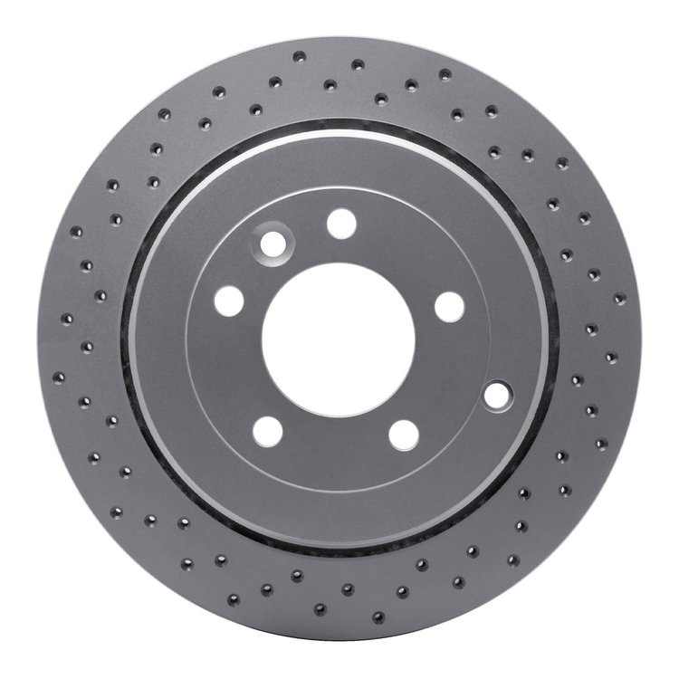 820-11012L Geoperformance Drilled Brake Rotor, 2005-2007 Land Rover, Position: Rear Left