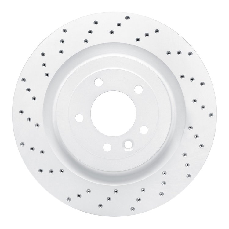 820-11023L Geoperformance Drilled Brake Rotor, Fits Select Land Rover, Position: Rear Left