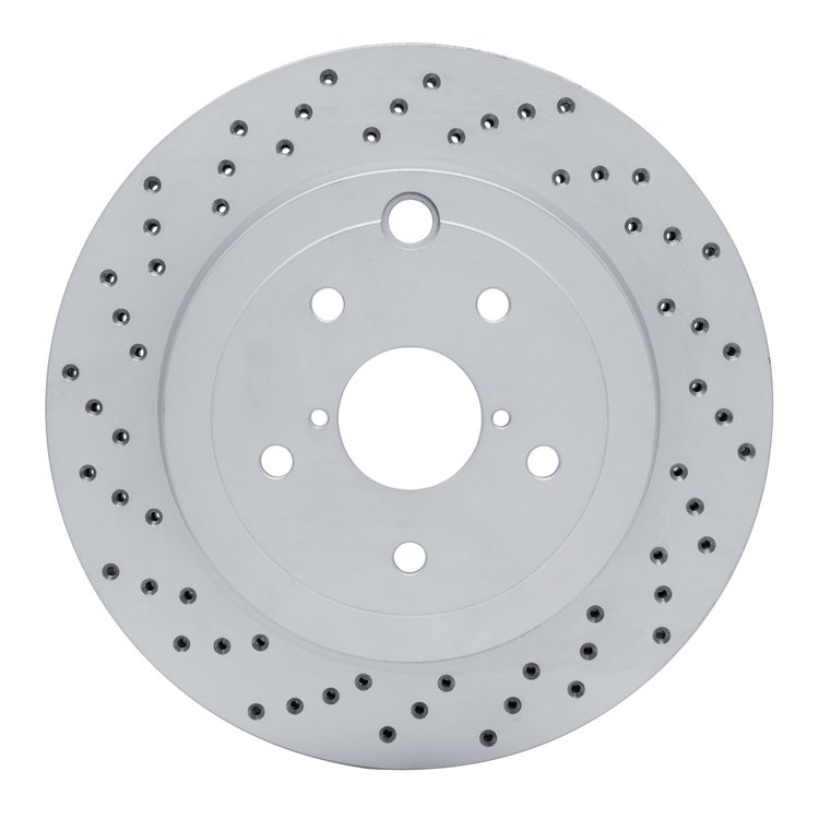 820-13022L Geoperformance Drilled Brake Rotor, 2008-2020 Subaru, Position: Rear Left