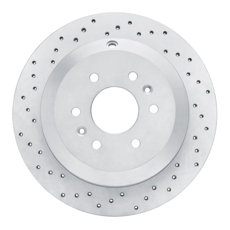 820-21027L Geoperformance Drilled Brake Rotor, 2009-2010 Kia/Hyundai/Genesis, Position: Rear Left