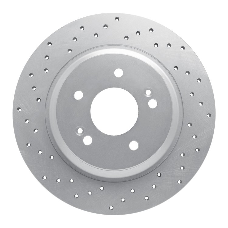 820-21047L Geoperformance Drilled Brake Rotor, Fits Select Kia/Hyundai/Genesis, Position: Rear Left