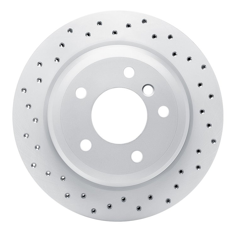 820-31081L Geoperformance Drilled Brake Rotor, 2006-2015 BMW, Position: Rear Left