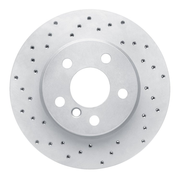 820-32017L Geoperformance Drilled Brake Rotor, Fits Select Mini, Position: Front Left