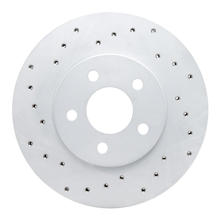 820-39009L Geoperformance Drilled Brake Rotor, 1995-2000 Mopar, Position: Front Left