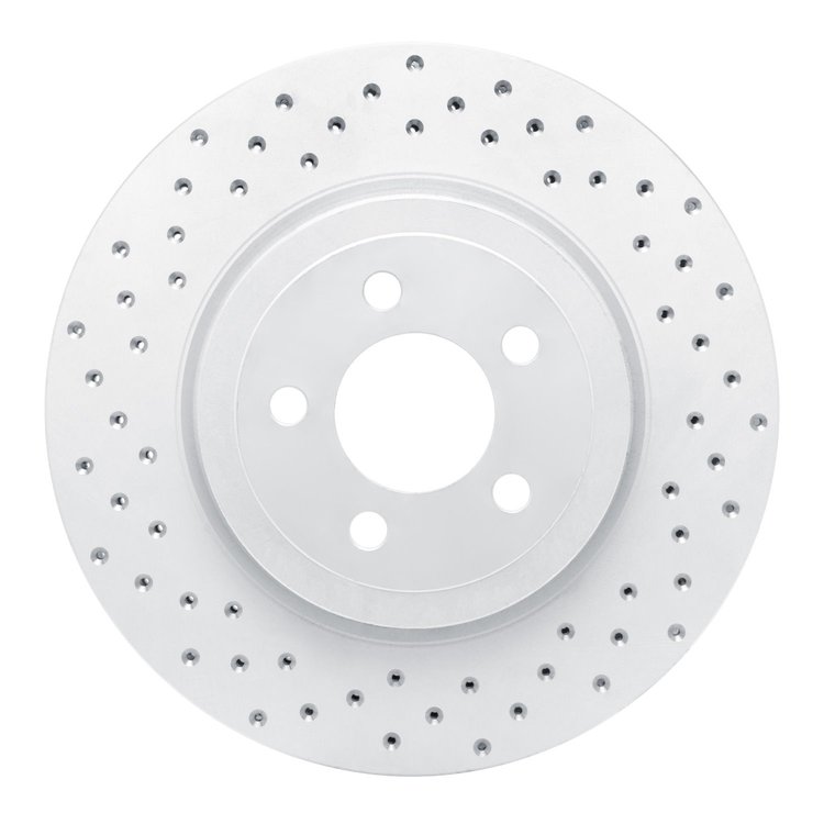 820-39017L Geoperformance Drilled Brake Rotor, Fits Select Mopar, Position: Front Left