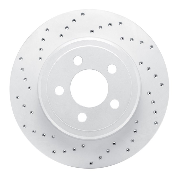 820-39018L Geoperformance Drilled Brake Rotor, Fits Select Mopar, Position: Rear Left
