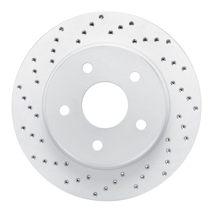 820-40094L Geoperformance Drilled Brake Rotor, Fits Select Mopar, Position: Front Left