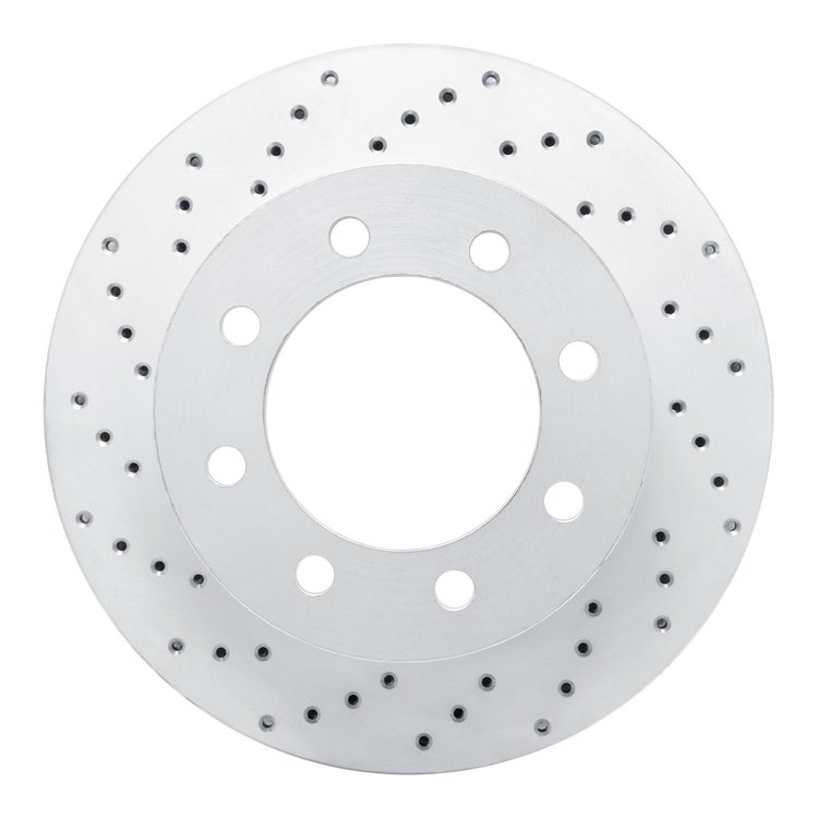 820-40102L Geoperformance Drilled Brake Rotor, 2003-2008 Mopar, Position: Front Left
