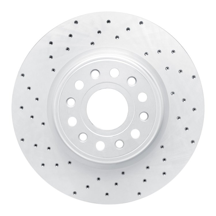 820-40120L Geoperformance Drilled Brake Rotor, Fits Select Mopar, Position: Front Left