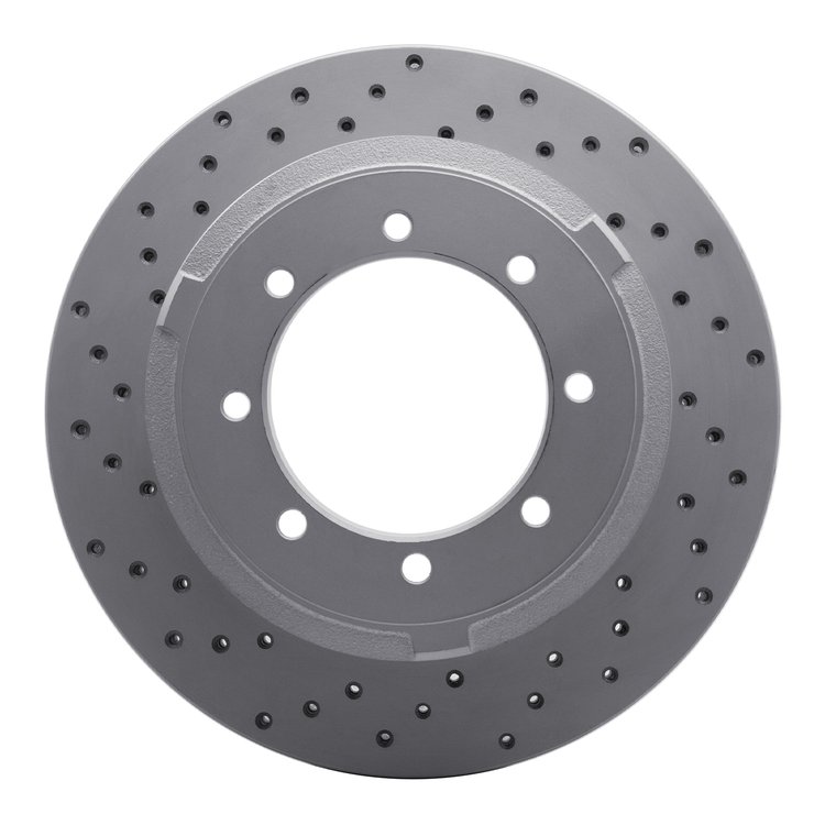 820-40122L Geoperformance Drilled Brake Rotor, Fits Select Mopar, Position: Rear Left