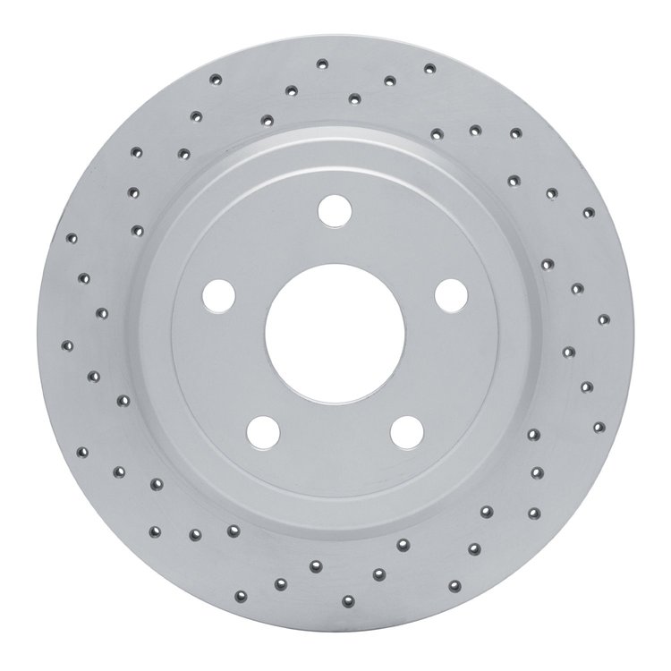 820-42004L Geoperformance Drilled Brake Rotor, Fits Select Mopar, Position: Rear Left