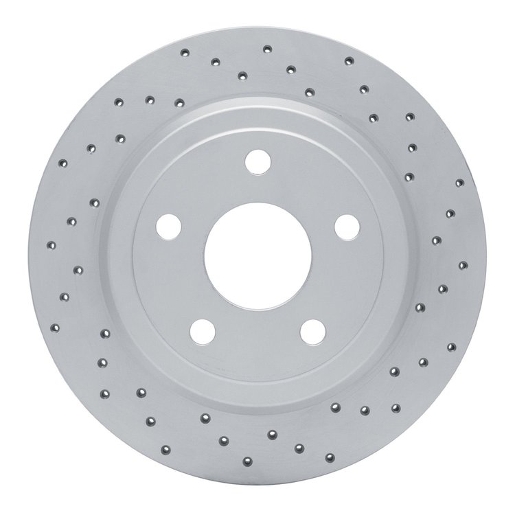 820-42004R Geoperformance Drilled Brake Rotor, Fits Select Mopar, Position: Rear Right