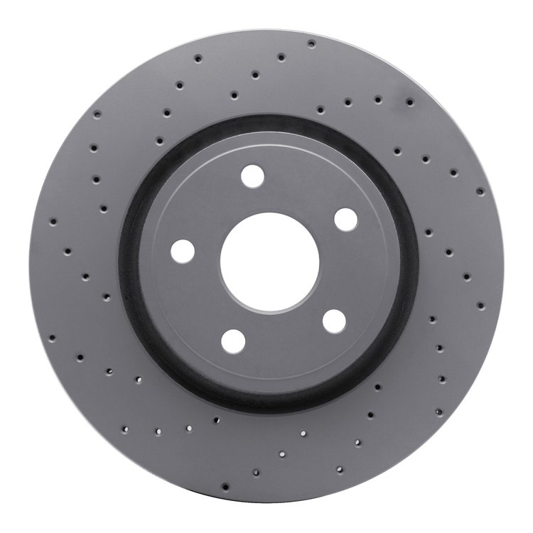 820-42007L Geoperformance Drilled Brake Rotor, Fits Select Mopar, Position: Front Left