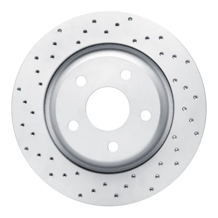 820-42033L Geoperformance Drilled Brake Rotor, 2012-2018 Mopar, Position: Front Left