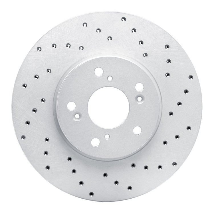 820-59043R Geoperformance Drilled Brake Rotor, 1999-2014 Acura/Honda, Position: Front Right