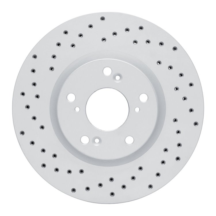 820-59045L Geoperformance Drilled Brake Rotor, 2002-2015 Acura/Honda, Position: Front Left