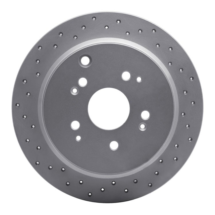 820-59047L Geoperformance Drilled Brake Rotor, 2002-2004 Acura/Honda, Position: Rear Left
