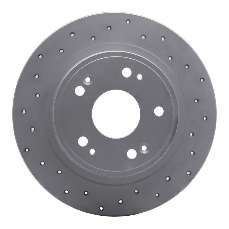 820-59052L Geoperformance Drilled Brake Rotor, 2006-2014 Acura/Honda, Position: Rear Left