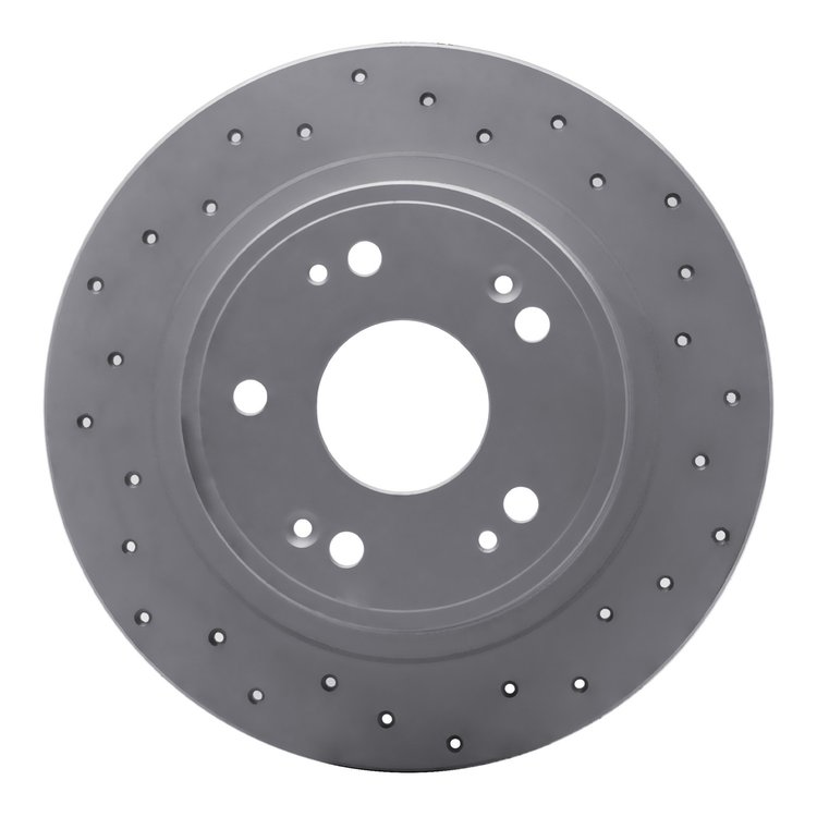 820-59052R Geoperformance Drilled Brake Rotor, 2006-2014 Acura/Honda, Position: Rear Right