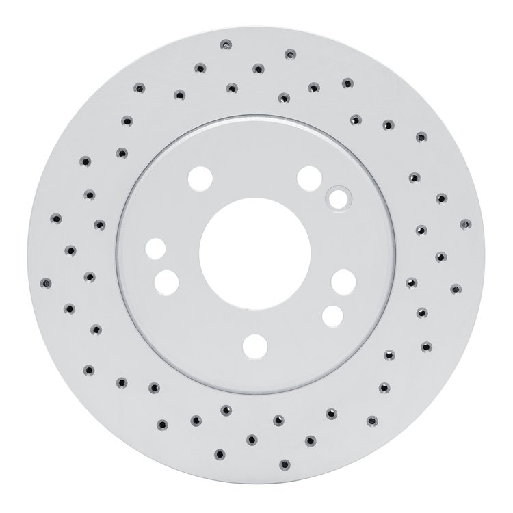 820-63016L Geoperformance Drilled Brake Rotor, 1984-1995 Mercedes-Benz, Position: Front Left