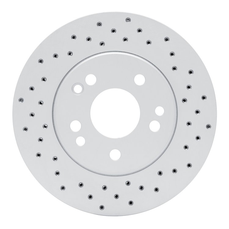 820-63016R Geoperformance Drilled Brake Rotor, 1984-1995 Mercedes-Benz, Position: Front Right