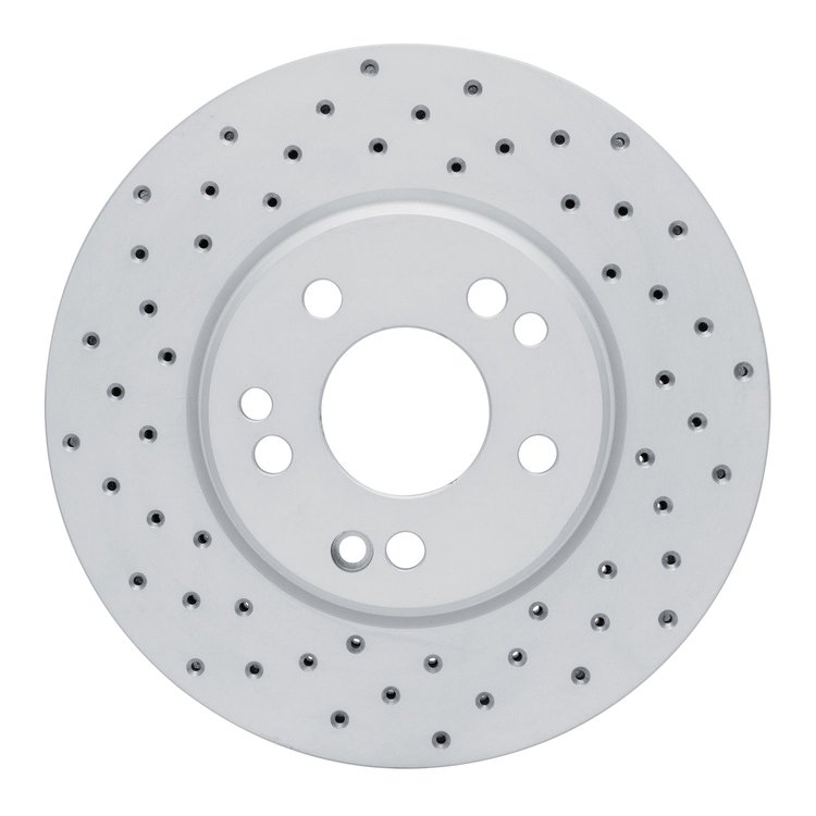 820-63019L Geoperformance Drilled Brake Rotor, 1990-1998 Mercedes-Benz, Position: Front Left