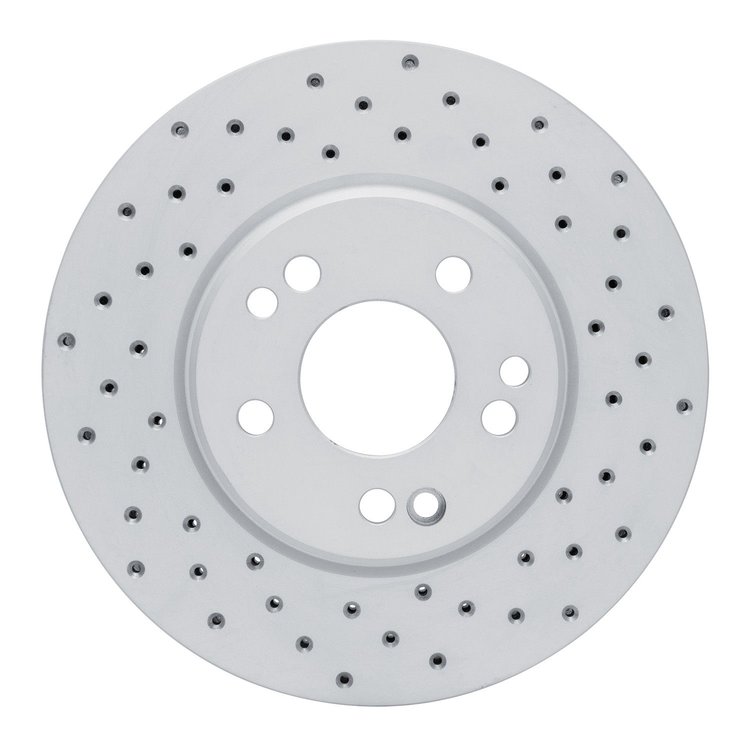 820-63019R Geoperformance Drilled Brake Rotor, 1990-1998 Mercedes-Benz, Position: Front Right