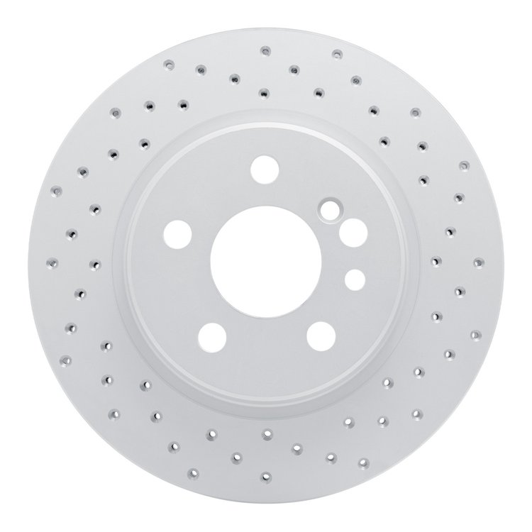 820-63024R Geoperformance Drilled Brake Rotor, 1992-1999 Mercedes-Benz, Position: Rear Right