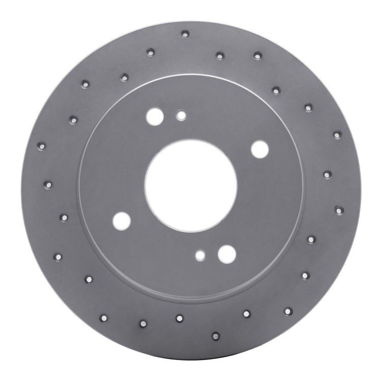 820-67036L Geoperformance Drilled Brake Rotor, 1990-2006 Infiniti/Nissan, Position: Rear Left