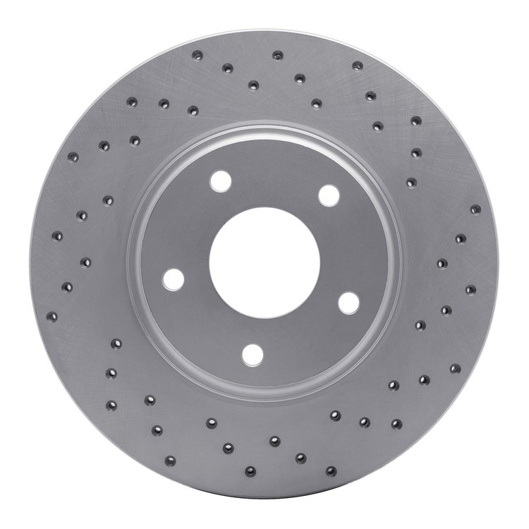 820-67049R Geoperformance Drilled Brake Rotor, 2002-2006 Infiniti/Nissan, Position: Front Right