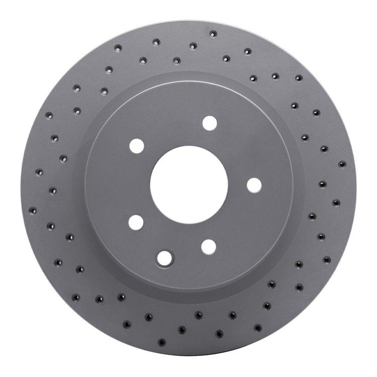 820-67055L Geoperformance Drilled Brake Rotor, Fits Select Infiniti/Nissan, Position: Rear Left