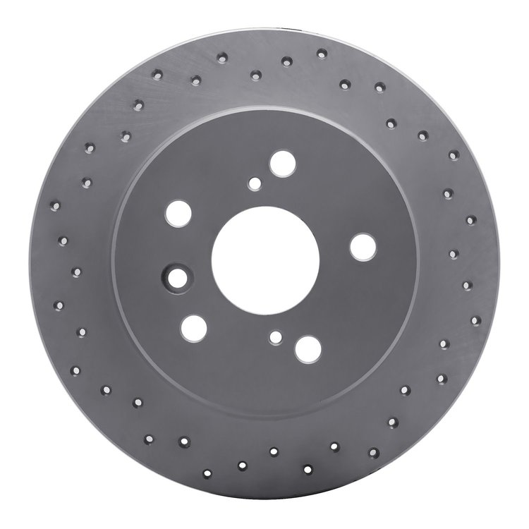 820-76071L Geoperformance Drilled Brake Rotor, 2000-2004 Lexus/Toyota/Scion, Position: Rear Left